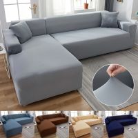 hot！【DT】♧♦  Color 1/2/3/4 Sofa Cover Stretch Silk Fabric Couch Covers for Room Sectional Settee Slipcovers 1PC