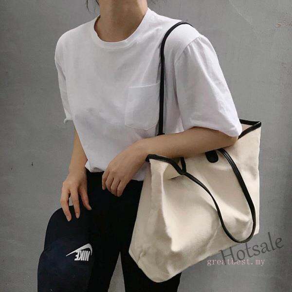 hot-sale-c16-womens-canvas-bag-shoulder-bag-tote-bag-hand-bag-korean-fashion-large-capacity-minimalist-shopping