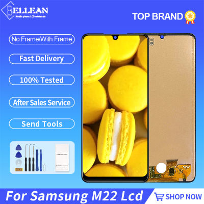 6.4นิ้ว M22 4กรัมจอแสดงผลสำหรับ Samsung Galaxy M22จอแอลซีดีที่มีหน้าจอสัมผัส Digitizer M225 M225F Ds สมัชชาจัดส่งฟรีที่มีกรอบ