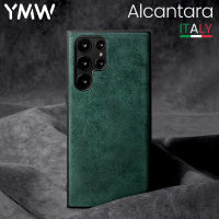 YMW ALCANTARA Case สำหรับ Samsung Galaxy S22อัลตร้าพลัส S22 + 5กรัมหรูหราธุรกิจ Supercar เดียวกันกรณีโทรศัพท์หนังเทียม