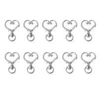 10pieces Hooks Purse Key DIY Hanging Clip Lanyard Ring Swivel Lobster Heart