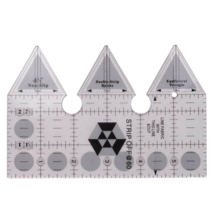 60 Degree Double Strip Ruler, Double Strip Quilting Ruler, Creative
