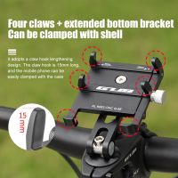 Bicycle Handlebar Stem Phone Holder Aluminum Alloy Motorcycle Handlebar Mount Cell Phone Stand MTB Bike Navigation GPS Bracket Electrical Safety