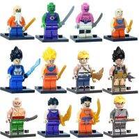 12 Building Blocks Minifigures Saiyan Sun Wukong Vegeta เต่า Immortal อนุภาคขนาดเล็กใส่กระเป๋าของเล่น