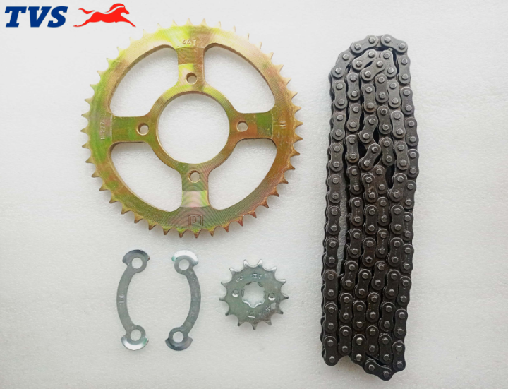 TVS RTR APACHE 150 CHAIN SPROCKET KITRTR REF&EFI13/44/124L ( P.No