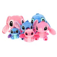 12/20/25Cm Disney Cartoon Blue Pink Stitch Plush Dolls Anime Toys Lilo And Stitch Plush Stuffed Toys Birthday Gifts For Kids