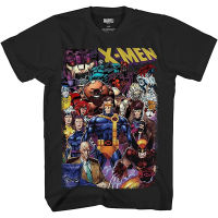 Marvel Classic X-Men All in Team Wolverine Gambit Adult T-Shirt Mens cotton fashion classic round neck T-shirt