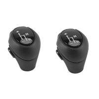 2PCS Gear Knob Automatic Knob Black Replacement Parts for Smart Fortwo 450 451 1998-2014 Smart Roadster 452 03-2006 Gear Head Case Sleeve