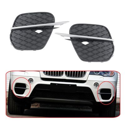 1 Pair Front Bumper Grille Cover Grill Trim for -BMW X5 E70 2011-2013 51117222859 51117222860