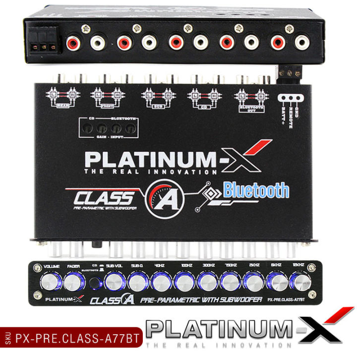 platinum-x-ปรีแอมป์7แบนด์-class-a-bluetooth-ปุ่มปรับอะลูมิเนี่ยม-ซับแยก-แผงวงจรแน่น-ได้เสียงที่ชัดและใส-ความเพี้ยนต่ำ-คลาสเอ-7band-pre-amplifier-บลูทูธ-a77bt