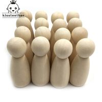 65mm(2.56in) Unfinished Solid Hardwood Doll Bodies Quality People Shapes Great for Arts and Crafts Birch and Maple Wooden Women