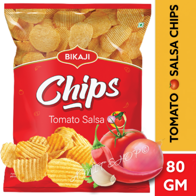 BIKAJI TAMATO SALSA CHIPS 80g.