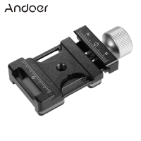 Andoer Quick Release Clamp 38มม.สกรูอลูมิเนียมหัวหนีบลูกบิด Arca-Swiss QR แผ่น