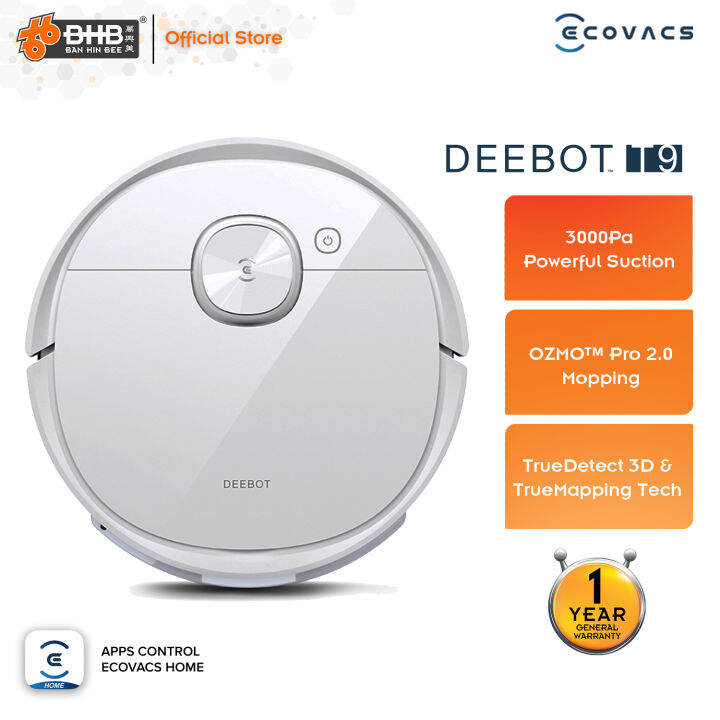 Ecovacs Deebot T9 Robot Vacuum Cleaner Carpet Detection UltraHigh
