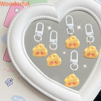 ?【Lowest price】Wonderful พวงกุญแจรูปชีสน่ารักพร้อมจี้ห้อยกระเป๋าใส่หูฟังหูฟังของขวัญมิตรภาพสุดสร้างสรรค์