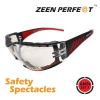 แว่นเซฟตี้สปอร์ต 90960faeva motorcycle กันลม, UV400 เลนส์ Polycarbonate กันรอยขีดข่วน มีโฟมกันหน้า ZEEN PERFECT