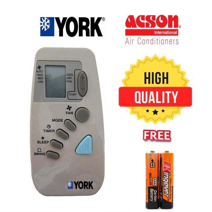 York/Acson Air Conditioner Remote Control Lazada