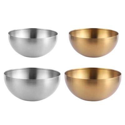 Metal Bowls for Fruit Cereal Snack Appetizer 304 Stainless Steel Bowls Durable