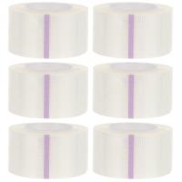 6 Rolls Medical Tape Pressure Sensitive Skin Tape Clear Surgical Tape PE Microporous First Aid Tape Breathable Medical Tapes