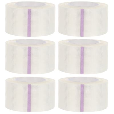 6 Rolls Medical Tape Pressure Sensitive Skin Tape Clear Surgical Tape PE Microporous First Aid Tape Breathable Medical Tapes