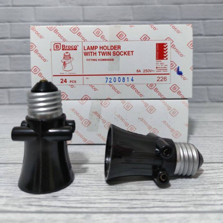 Broco Fitting Kombinasi E27 Colok Lampu Kombinasi 226 Lazada Indonesia