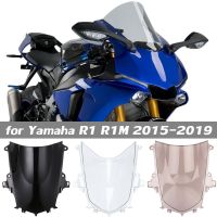 โอซี▫สำหรับ Yamaha YZF R1กระจกบังลมกระจกรถจักรยานยนต์ที่เบนทางลมหน้าจอคู่ YZFR1 R1M YZF-R1 2015 2016 2017 2018 2019