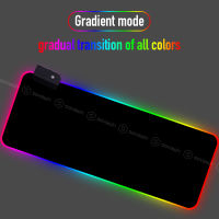 Sovawin RGB Gaming Mouse Pad 80x30cm All Black LED Light Computer Mousepad XL Gamer Desk Mat Pad Non-slip For PC Keyboard Laptop