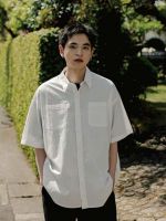 [FLMNT] Overfit Bio Utility Half Shirt - White