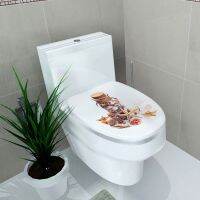 Mixed Designs Wc Pedestal Toilet Commode Stickers