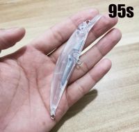 ™❍♞ TheTime 10Pcs DIY Blank Lure Body 5.8/12/15g Unpainted Spearhead RYUKI 65/80/95mm Transparent Sinking Minnow Wobblers Hard Baits