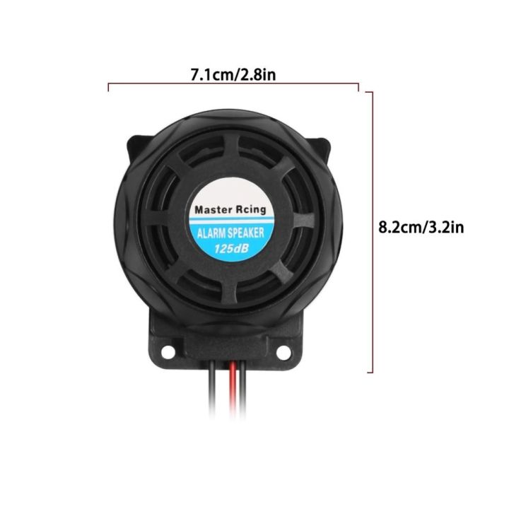 สัญญาณเตือนจักรยานยนต์รีโมทคู่12v-แตรนาฬิกาปลุกแบบควบคุมรีโมตรถจักรยานยนต์105-125db-กันรักษาความปลอดภัย