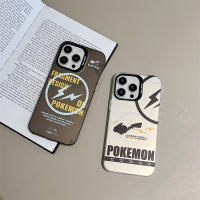 แบรนด์แฟชั่นสำหรับ IPhone 14 13 12 11 Pro Max เคสโทรศัพท์มีลายลายการ์ตูนน่ารัก Pikachu