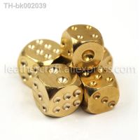 ▬☈ 1pcs Solid Brass Bar Games Dice Manual Polishing Six Sided Home Bar Party Supplies 2 Sizes 13mm/ 15mm