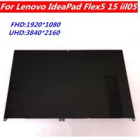 โน้ตบุ๊ค Lenovo Ideapad Flex5 15 IIL05 LED หน้าจอสัมผัสจอแสดงผล LCD แผงประกอบกับกรอบสำรอง FHD UHD