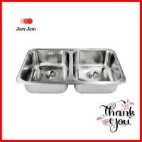 ซิงค์ฝัง 2หลุม KRF KK-01-020H-63BUILT-IN SINK KRF KK-01-020H-63 2B SILVER **พลาดไม่ได้แล้วจ้ะแม่**