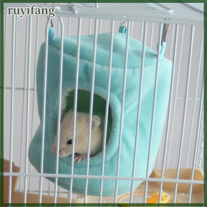 ruyifang-วอร์มแฮมแฮมเปลญวนแขวนเตียงบ้านหนูซีเรียแฮมสเตอร์-parrot-nest-ferret-ของเล่นกระรอกสัตว์เลี้ยง