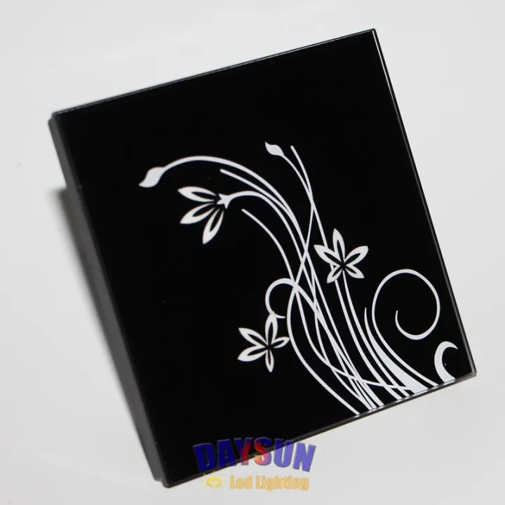 Smart Home Touch Switch 3gangs 2 Ways Black Crystal Glass Touch Screen