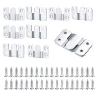 10 Pcs Flush Mount Bracket Hang Furniture Connector Stainless Steel Wall Mount Picture Frame Brackets