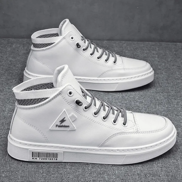 mens white leather canvas shoes