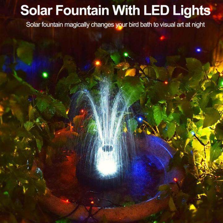 Solar Fountain 10W Garden Water Pump Kit Groundinserted Split