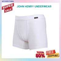 Pack3 JOHN HENRY UNDERWEAR Essentials กางเกงชั้นในผู้ชาย ทรงบ๊อกเซอร์ บรี๊ฟ รุ่น JU JU39002 Pack3 สีขาว กางเกงในผชxl  ชุดชั้นในชาย