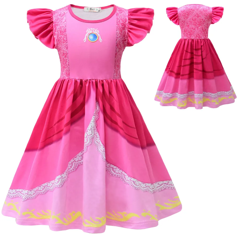 Halloween Decoration Haunted House Props Halloween Elsa Anna Dress Girls  Costume Fancy Party Princess Cosplay Baby Dresses Childrens Christmas  Birthday Sets Clothes (Color : 19, Kid Size : 7T) Toys & Games