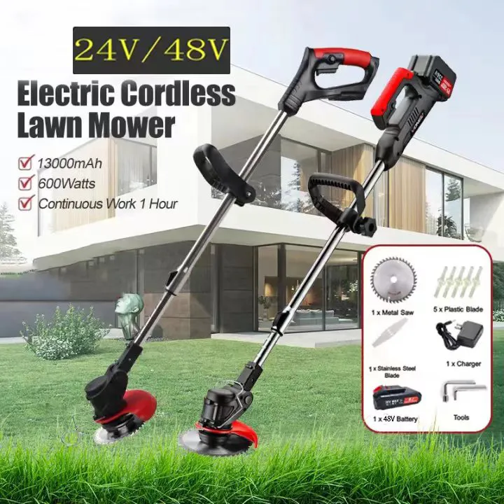 24v48v Grass Cutter Cordless Portable Trimmer Garden Tool Brush Grass