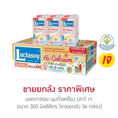 แลคตาซอยนมถั่วเหลืองสูตรเจ300มล. แพ็ค 36