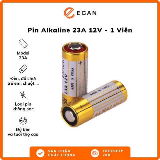 Pin alkaline 23a 12v - ảnh sản phẩm 1