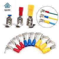 GJURD 22-10AWG หมูหัน หญิง ชาย ฉนวน Crimp Spade หมูกระทะ ขั้วต่อสายไฟ เทอร์มินัล