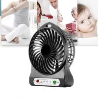 NL USB Fan Rechargeable Battery Cool LED Air Cooler Mini Operated Charging