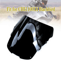 Fit สำหรับ Honda 1997 - 2007 CBR1100XX Blackbird Double Bubble รถจักรยานยนต์กระจกหน้ารถ CBR 1100XX 1998 1999 2000