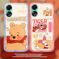 เคสการ์ตูน OPPO A38 A58 A78 5G 4G NFC 2023เคสโทรศัพท์โปร่งใส OPPO A58 4G น่ารักเคสลายการ์ตูนเคสกันกระแทก OPPOA78 4G