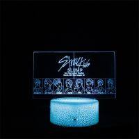 JYP Korean Male Singer Group Stray Kids Trainee 3D Night Light Colorful Touch Remote Control Night Lamp Night Lights